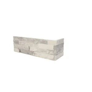 Stone Wall Quartz Natural Product Silver Ice Structured Corner (Pkt5) by Beaumont Tiles, a Marble Look Tiles for sale on Style Sourcebook