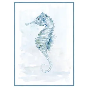 "Blue Water Coloured Sealife" Stretched Canvas Wall Art Print, Seahorse, 70cm by PNC Imports, a Artwork & Wall Decor for sale on Style Sourcebook