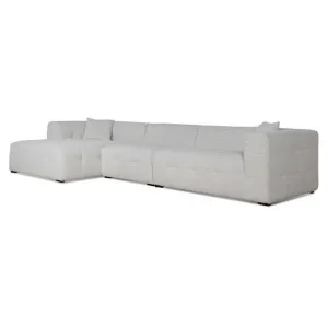 Almira 4 Seater Left Chaise Sofa - Pearl Boucle by Interior Secrets - AfterPay Available by Interior Secrets, a Sofas for sale on Style Sourcebook