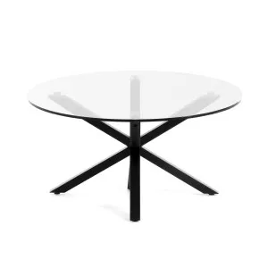Argo coffee table glass black Ø 82 cm by Kave Home, a Coffee Table for sale on Style Sourcebook