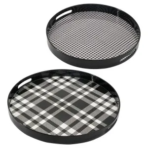 Walton 2 Piece Round Tray Set by Diaz Design, a Trays for sale on Style Sourcebook