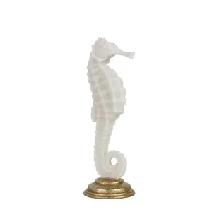 Kipper Seahorse Statue White Large by Florabelle Living, a Statues & Ornaments for sale on Style Sourcebook