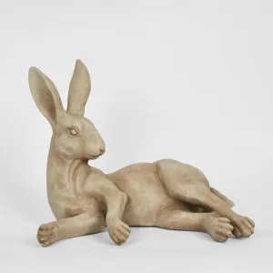 Henry Hare Lying Brown by Florabelle Living, a Statues & Ornaments for sale on Style Sourcebook