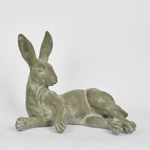 Henry Hare Lying Grey by Florabelle Living, a Statues & Ornaments for sale on Style Sourcebook