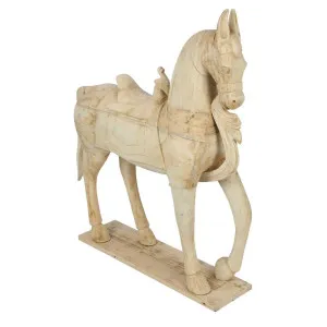 Beauty Wooden Standing Horse by Florabelle Living, a Statues & Ornaments for sale on Style Sourcebook