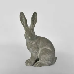 Henry Hare Sitting Small Grey by Florabelle Living, a Statues & Ornaments for sale on Style Sourcebook