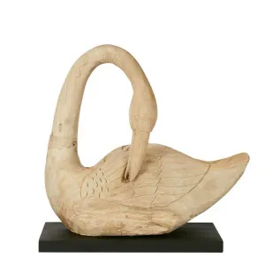 Wood Swan Medium by Florabelle Living, a Statues & Ornaments for sale on Style Sourcebook