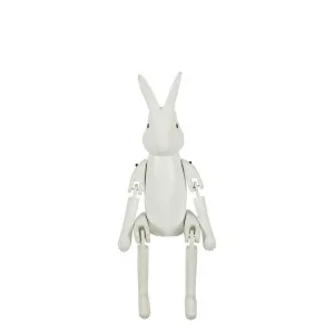 White Rabbit Puppet Large by Florabelle Living, a Statues & Ornaments for sale on Style Sourcebook