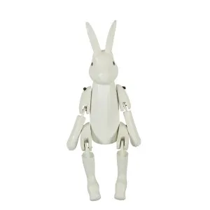 White Rabbit Puppet Small by Florabelle Living, a Statues & Ornaments for sale on Style Sourcebook