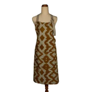 Ikat Apron Tuscan Olive by Florabelle Living, a Aprons for sale on Style Sourcebook