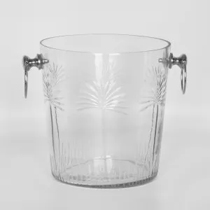 Palm Glass Ice Bucket Large by Florabelle Living, a Barware for sale on Style Sourcebook