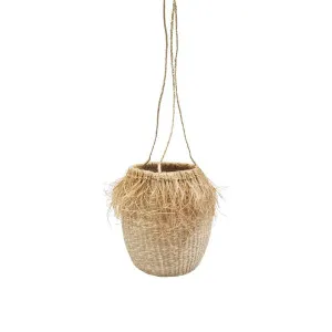 Barbados Seagrass Jute Hanging Planter Small Natural by Florabelle Living, a Baskets & Boxes for sale on Style Sourcebook
