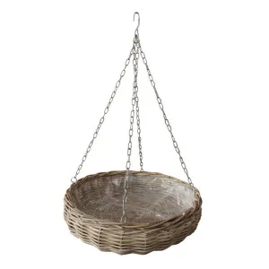 Elda Rattan Hanging Basket Large Natural by Florabelle Living, a Baskets & Boxes for sale on Style Sourcebook