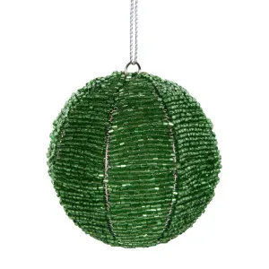 Bisoir Beaded Bauble Green by Florabelle Living, a Christmas for sale on Style Sourcebook
