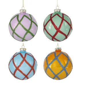 Grid Boxed Set Of 4 Baubles by Florabelle Living, a Christmas for sale on Style Sourcebook