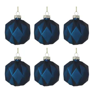 Midnight Boxed Set Of 6 Baubles by Florabelle Living, a Christmas for sale on Style Sourcebook