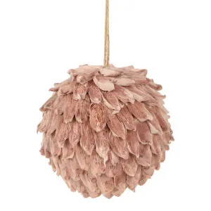 Bluma Hanging Bauble Pink by Florabelle Living, a Christmas for sale on Style Sourcebook
