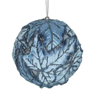 Ivy Velvet Bauble Blue by Florabelle Living, a Christmas for sale on Style Sourcebook