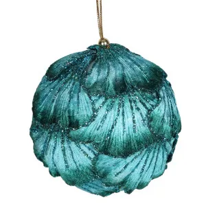 Ginko Leaf Bauble Aqua by Florabelle Living, a Christmas for sale on Style Sourcebook