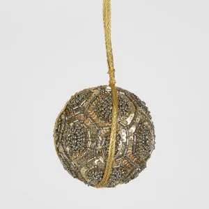 Hexe Beaded Hanging Bauble Sml by Florabelle Living, a Christmas for sale on Style Sourcebook
