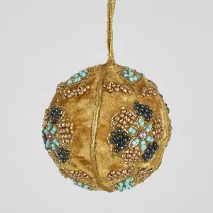 Inca Beaded Hanging Bauble Lge by Florabelle Living, a Christmas for sale on Style Sourcebook