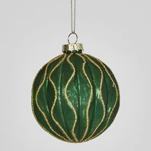 Wave Glass Baubles (Set Of 6) by Florabelle Living, a Christmas for sale on Style Sourcebook
