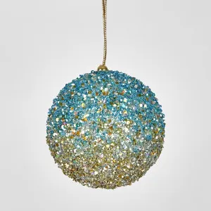 Ombre Glitter Bauble Blue by Florabelle Living, a Christmas for sale on Style Sourcebook