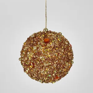 Glitterati Bauble Bronze by Florabelle Living, a Christmas for sale on Style Sourcebook