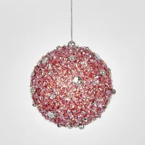 Glitterati Bauble Pink by Florabelle Living, a Christmas for sale on Style Sourcebook