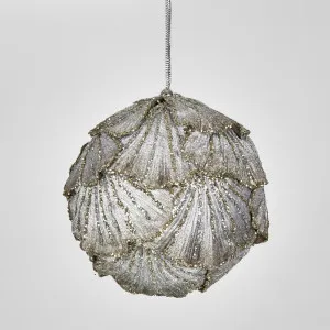 Ginko Leaf Bauble Silver by Florabelle Living, a Christmas for sale on Style Sourcebook