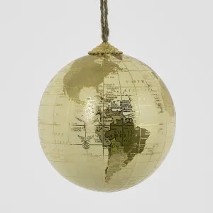 Golden Hanging Globe Ornament by Florabelle Living, a Christmas for sale on Style Sourcebook