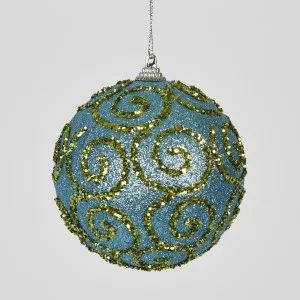 Blue Swirl Baubles (Set Of 6) by Florabelle Living, a Christmas for sale on Style Sourcebook