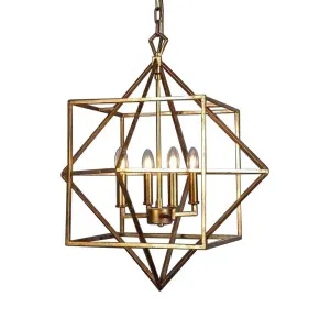 Mosman Ceiling Pendant Gold by Florabelle Living, a Pendant Lighting for sale on Style Sourcebook