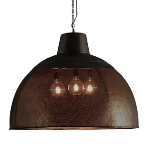 Riva Ceiling Pendant Extra Large Matt Black And Gold by Florabelle Living, a Pendant Lighting for sale on Style Sourcebook