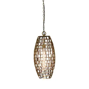 Dali Ceiling Pendant Medium Antique Brass by Florabelle Living, a Pendant Lighting for sale on Style Sourcebook