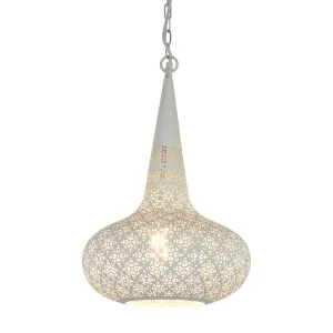 Triton Ceiling Pendant White by Florabelle Living, a Pendant Lighting for sale on Style Sourcebook