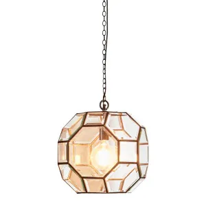 Solano Ceiling Pendant Black by Florabelle Living, a Pendant Lighting for sale on Style Sourcebook