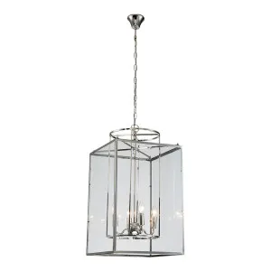 Lennox Four Light Pendant In Nickel by Florabelle Living, a Pendant Lighting for sale on Style Sourcebook