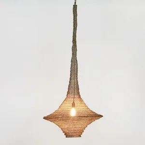 Santa Monica Hanging Lamp Antique Brass by Florabelle Living, a Pendant Lighting for sale on Style Sourcebook