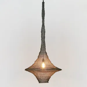 Santa Monica Hanging Lamp Black by Florabelle Living, a Pendant Lighting for sale on Style Sourcebook