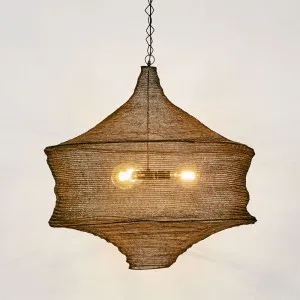 Beverly Hanging Lamp Antique Brass by Florabelle Living, a Pendant Lighting for sale on Style Sourcebook