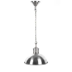 Boston Dome Ceiling Pendant Silver by Florabelle Living, a Pendant Lighting for sale on Style Sourcebook