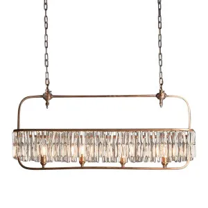 Montreal Long Chandelier by Florabelle Living, a Pendant Lighting for sale on Style Sourcebook