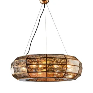 Victoria Ceiling Pendant Small Antique Brass by Florabelle Living, a Pendant Lighting for sale on Style Sourcebook