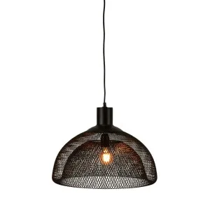 Valentino Ceiling Pendant Large Black by Florabelle Living, a Pendant Lighting for sale on Style Sourcebook