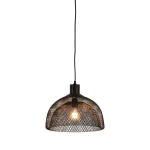 Valentino Ceiling Pendant Medium Black by Florabelle Living, a Pendant Lighting for sale on Style Sourcebook