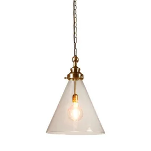 Gadsden Ceiling Pendant Medium Brass by Florabelle Living, a Pendant Lighting for sale on Style Sourcebook