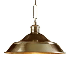 Palladium Hanging Lamp Antique Brass by Florabelle Living, a Pendant Lighting for sale on Style Sourcebook