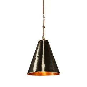 Monte Carlo Ceiling Pendant Small Black And Brass by Florabelle Living, a Pendant Lighting for sale on Style Sourcebook