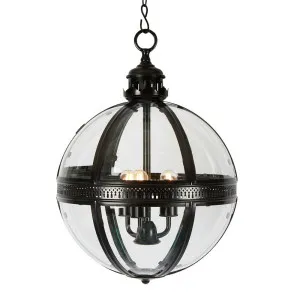 Saxon Ceiling Pendant Large Black by Florabelle Living, a Pendant Lighting for sale on Style Sourcebook